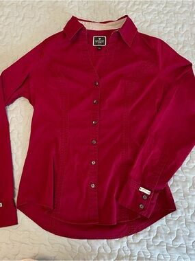 Vintage Express Red Women’s Button-Down